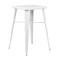 Flash Furniture Square 27.75" L, 27.75" W, 40" H, Metal Top, White CH-31330-WH-GG - alternate 1
